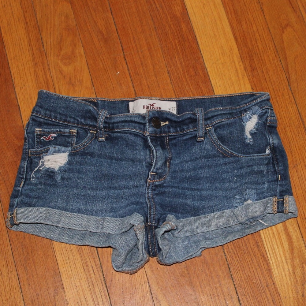 Hollister Sz 5/27 Distressed Jean Shorts